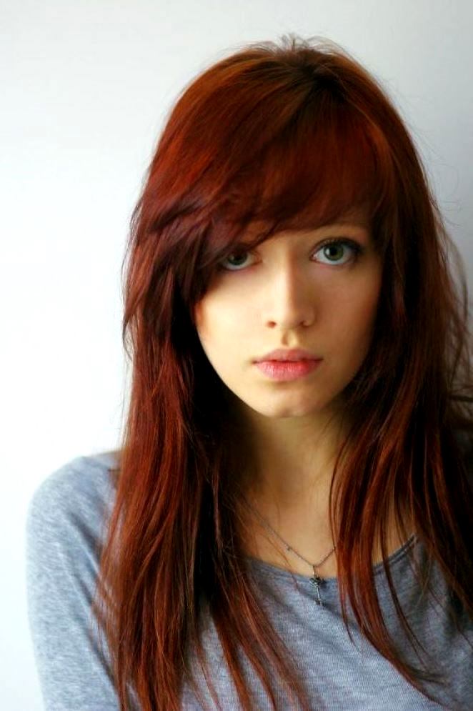 Зачіски з довгою чубчиком | Зачіски з довгою чубчиком фото