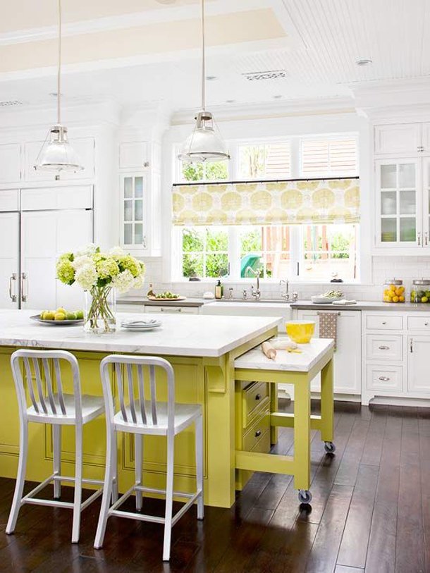 Салатова кухня | Кухня салатового кольору