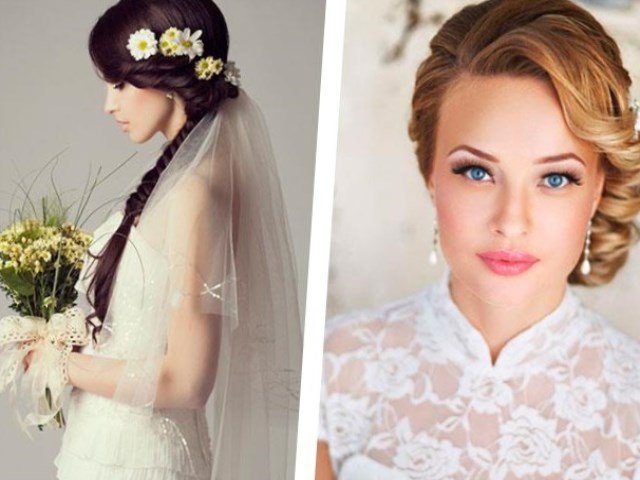 Весільна зачіска на довге волосся