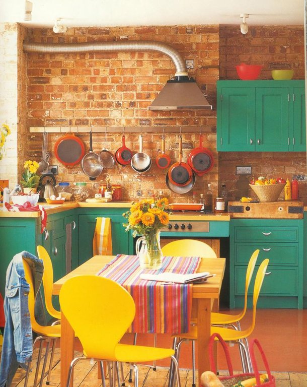 Салатова кухня | Кухня салатового кольору