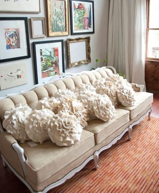 Подушки квіти | Подушка троянда, ромашка, мак