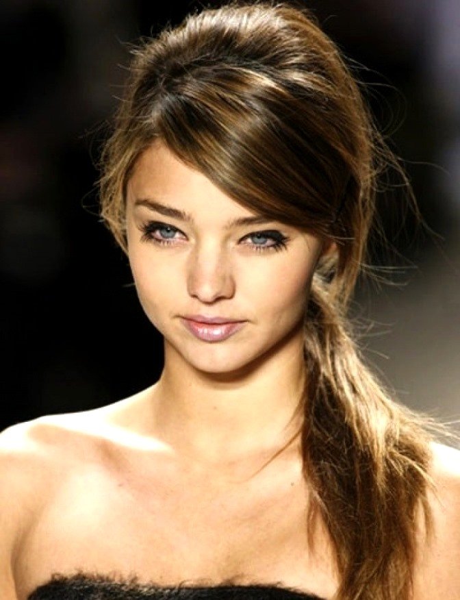 Зачіски з довгою чубчиком | Зачіски з довгою чубчиком фото