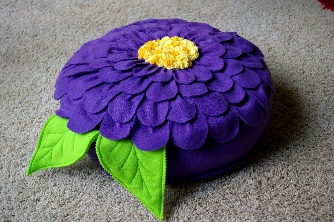 Подушки квіти | Подушка троянда, ромашка, мак