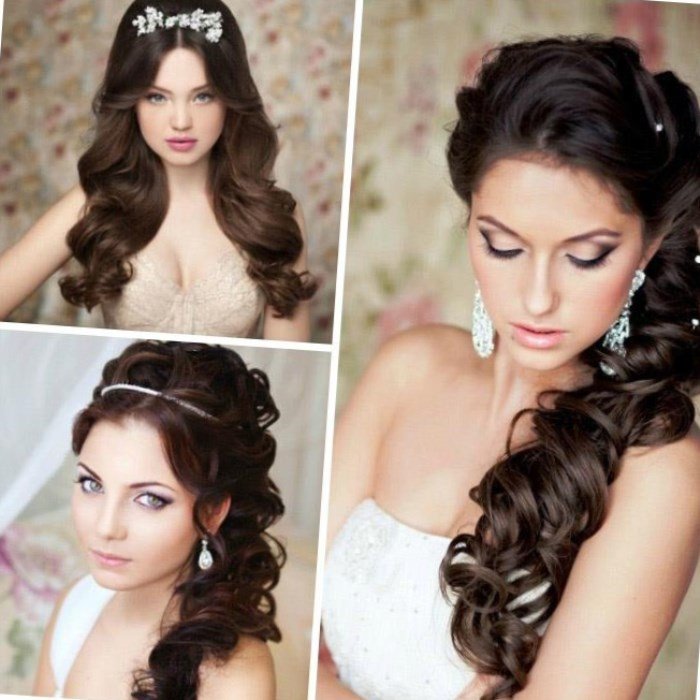 Зачіски для нареченої на середні волосся