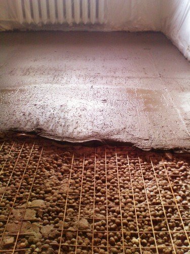 Технологія стяжки підлоги з керамзитом