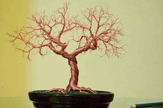 Поетапне створення дерева з дроту власними руками Поетапне створення дерева з дроту власними руками