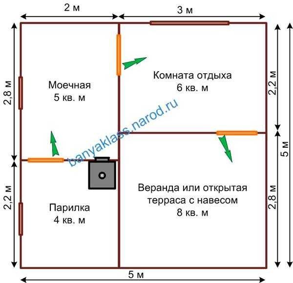 Лазня з односхилим дахом своїми руками фото