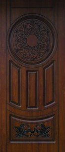 Вхідні сталеві двері з патиною