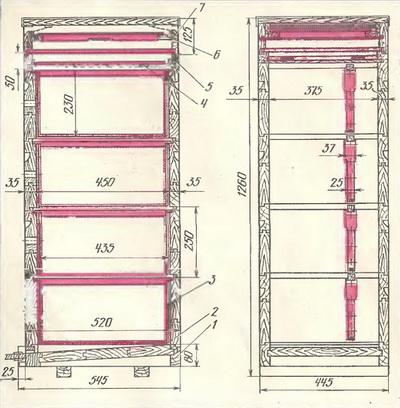 Багатокорпусні вулики своїми руками на рамку 145 і 230 (фото)