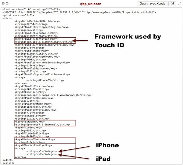 У коді iOS 7 знайдені сліди Touch ID для iPad