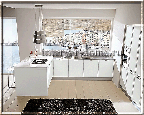 Інтерєр кухні з барною стійкою