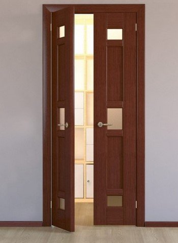 Розпашні міжкімнатні двостулкові двері для залу та інших кімнат