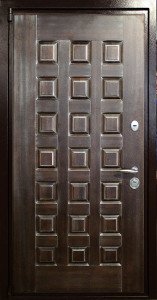 Вхідні сталеві двері з патиною