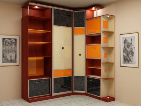 Кутовий шафа: види конструкцій, поради по збірці і тонкощі роботи Кутовий шафа: види конструкцій, поради по збірці і тонкощі роботи