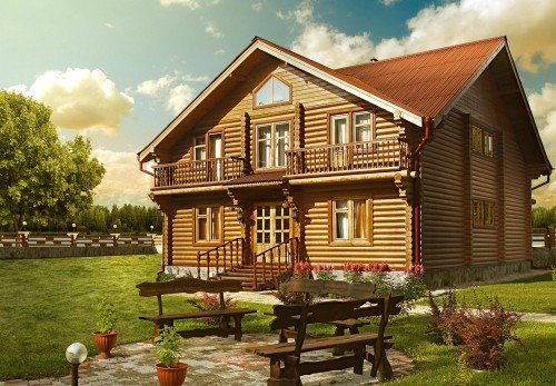 Садові будинки з бруса: технологія будівництва
