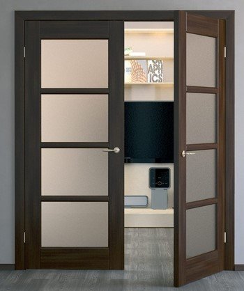 Розпашні міжкімнатні двостулкові двері для залу та інших кімнат