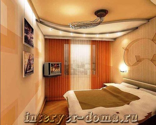 Дизайн вузької спальні: фото