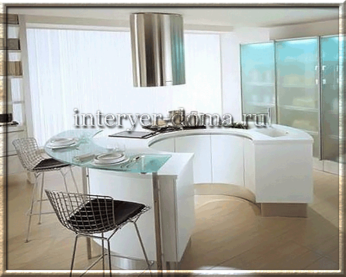 Інтерєр кухні з барною стійкою