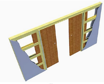 Комплектуючі і пенал для розсувних дверей