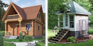 Деревяні маленькі будинки – особливості проектування. Будівництво зрубів і брусових будинків, монтаж каркасних будівель