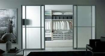 Дзеркальні розсувні двері для гардеробної своїми руками
