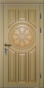 Вхідні сталеві двері з патиною