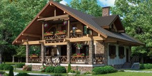 Деревяні будинки в стилі шале – фасад та інтерєр