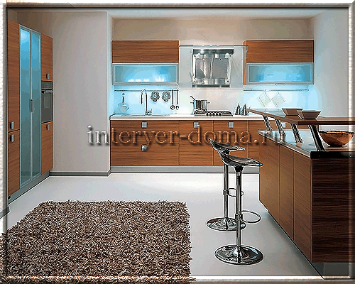 Інтерєр кухні з барною стійкою