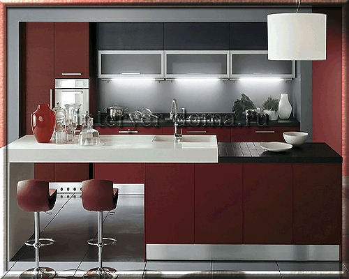 Інтерєр кухні з барною стійкою