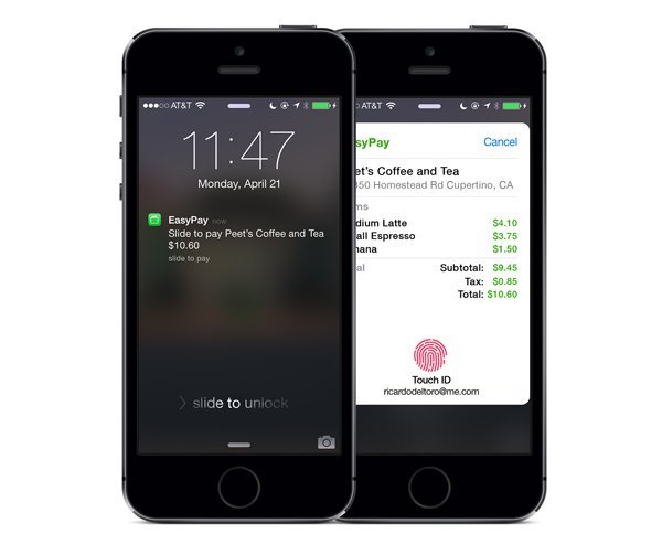 Концепт мобільного платіжної системи від Apple р Дель Торо