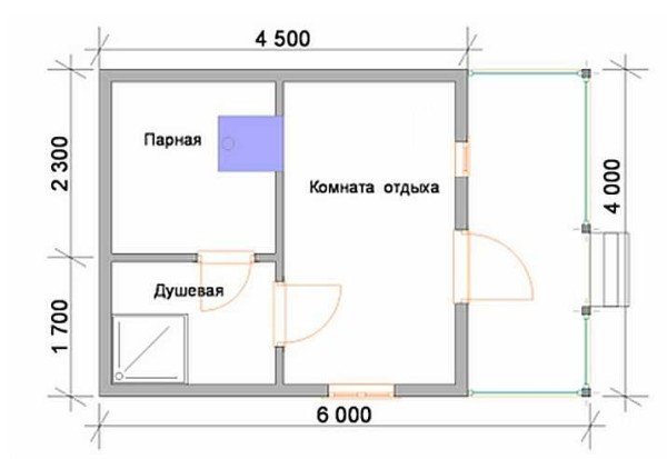 Проекти бань з терасою: фото, креслення, фундаменти, особливості будівництва своїми руками