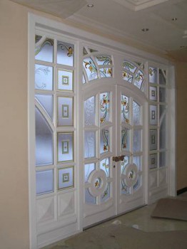 Подвійні двері міжкімнатні зі склом