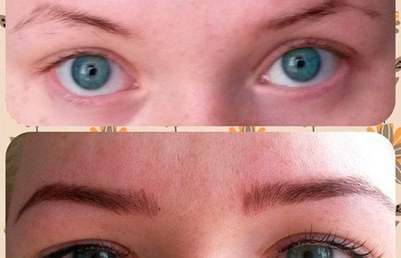 Ламінування брів фото до і після, відгуки