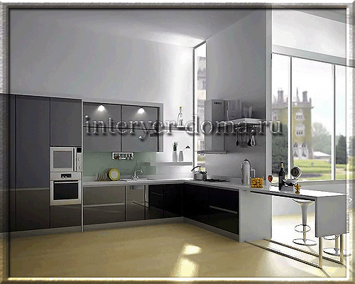 Дизайн з кутовою кухнею