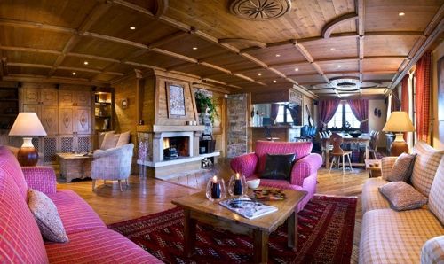 Оформлення інтерєру в стилі Шале: фото