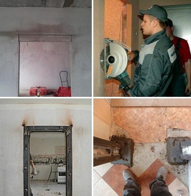 Розширення прорізів дверей в будівлях різного типу