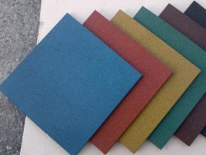 Гумова плитка – сфера застосування