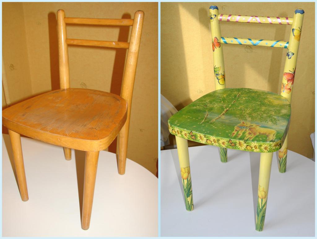 Як самостійно зробити дитячий стільчик