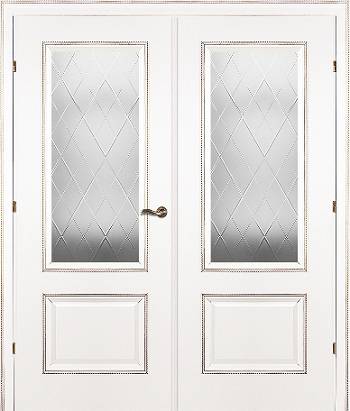 Подвійні двері міжкімнатні зі склом