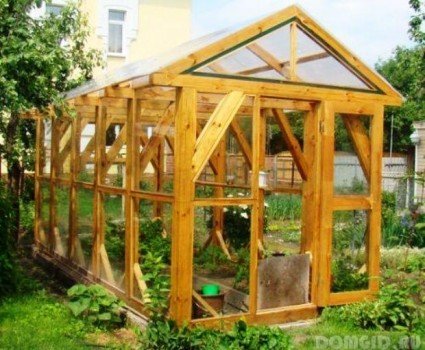 Самостійної будівництво теплиці з дерева