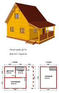 Деревяні будинки 6х8: технологія побудови. Оздоблення будівлі