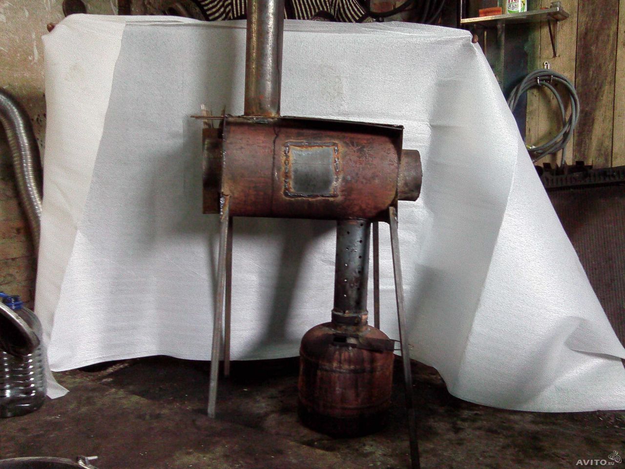 Як самому зробити піч на відпрацювання