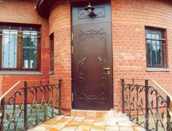 Вуличні вхідні металеві двері