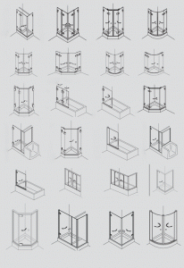 Двері для душової кабіни : естетика вільного простору Двері для душової кабіни : естетика вільного простору