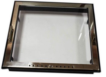 Камінні двері зі склом