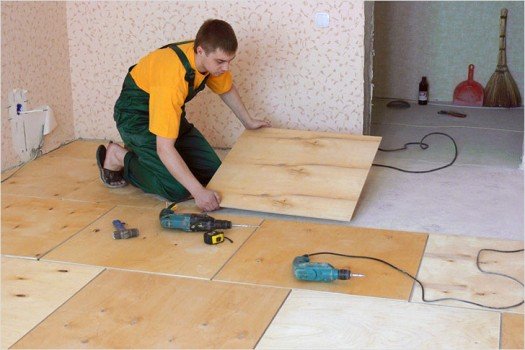 Укладання фанери під ламінат своїми руками Укладання фанери під ламінат своїми руками