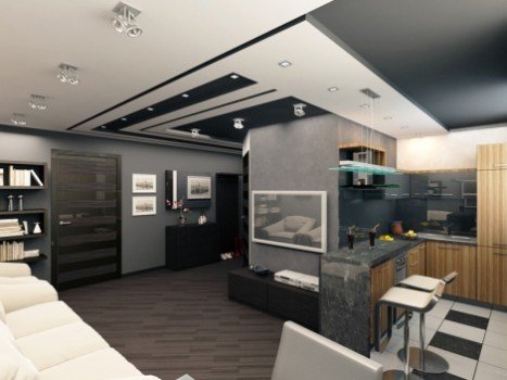 Як зробити обробку квартири студії: фото та відео