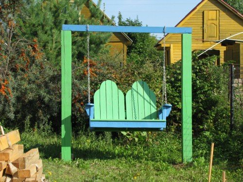 Як зробити гойдалки для дітей на дачній ділянці. Як зробити гойдалки для дітей на дачній ділянці.