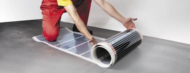 Плівкова тепла підлога   плюси, мінуси і схема підключення системи