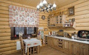 Кухні в деревяних будинках: варіанти дизайну. Еко стиль, сільський стиль і «мисливський будинок»
